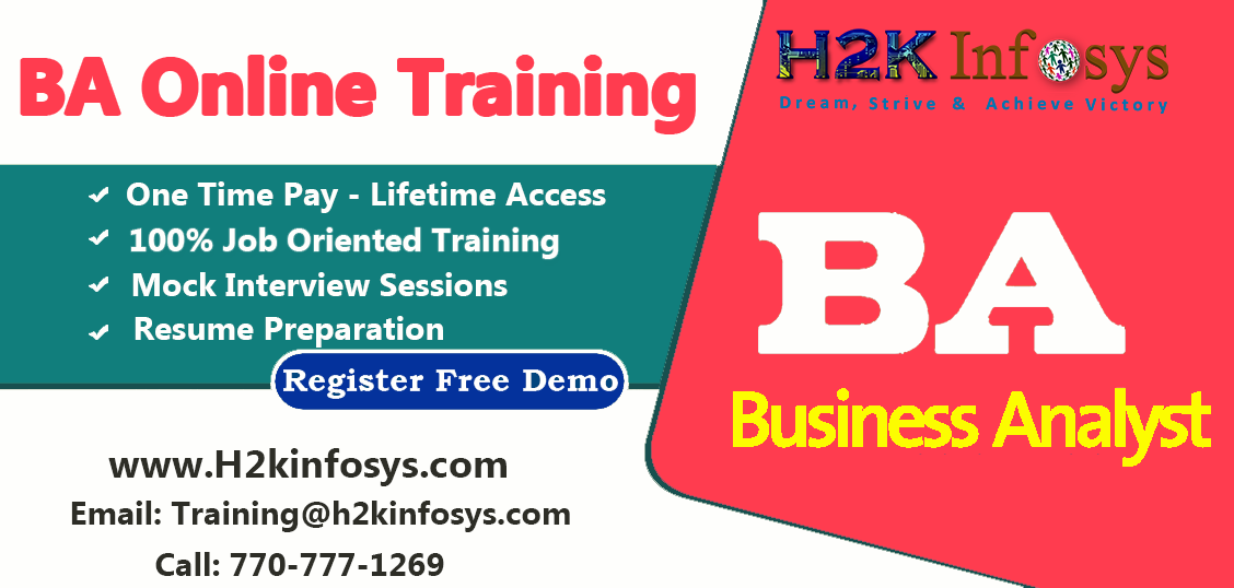 BA Online Training Course in USA BA Online Training Course in USA