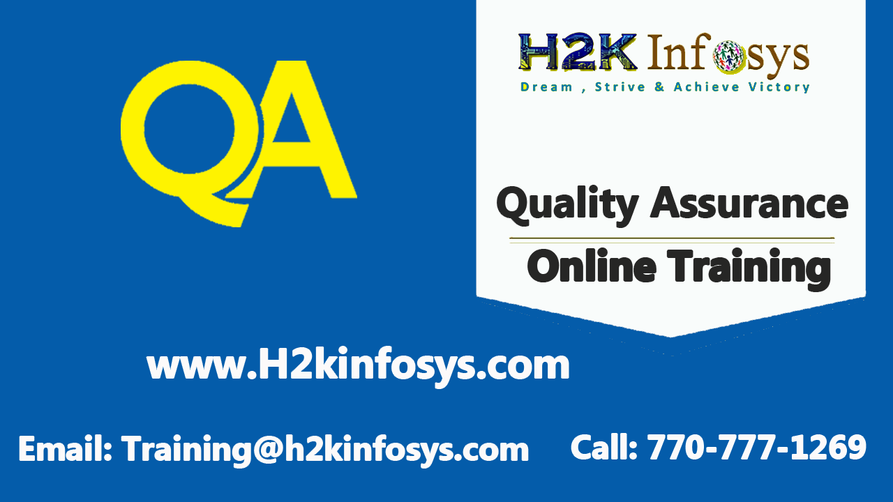 QA Online Training Course in USA QA Online Training Course in USA