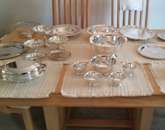 Silver Plate. Serving bowls and Trays Silver Plate. Serving bowls and Trays