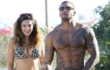 Kelly Brook David McIntosh enjoys day out