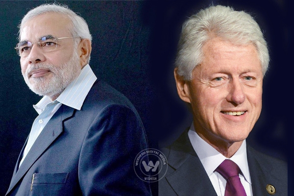 Bill Clinton impressed by Narendra Modi&#039;s economic policies},{Bill Clinton impressed by Narendra Modi&#039;s economic policies