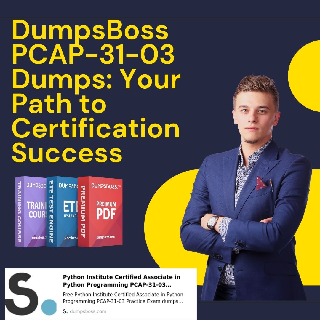 DumpsBoss PCAP-31-03 Dumps PDF: Essential for Your