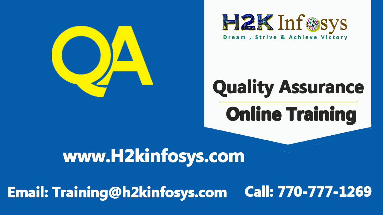 QA Online Training Course in USA