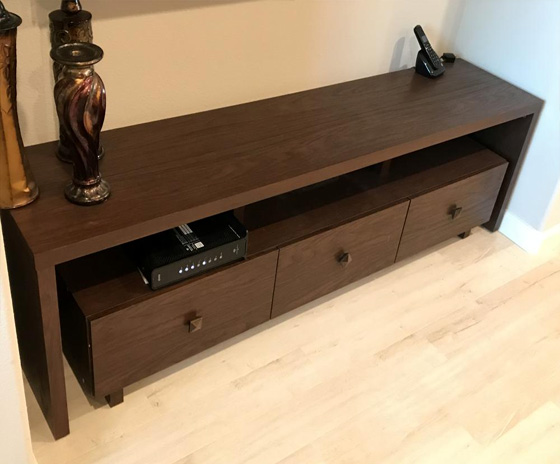 TV Table With Storage Drawers