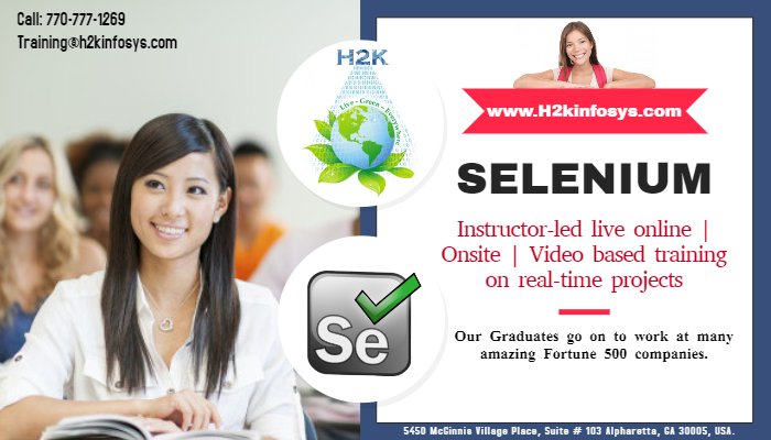 Selenium Online Training with Live Projects