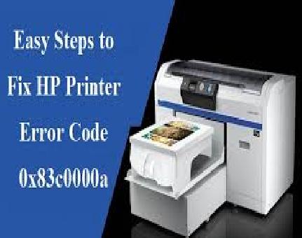 HP Printer Error Code 0x83c0000a