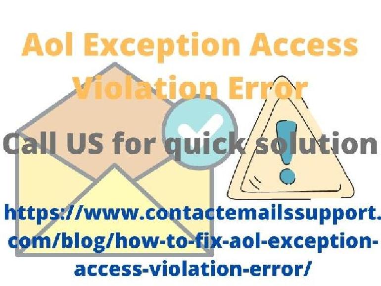 aol exception access violation error