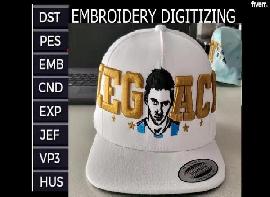 Cap Digitizing Service