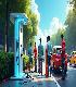 Business EV charging station
