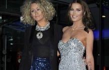 Helen Flanagan in sequined silver gown
