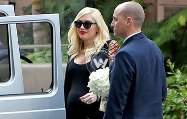 Stars stop-by at Gewn Stefani's baby shower