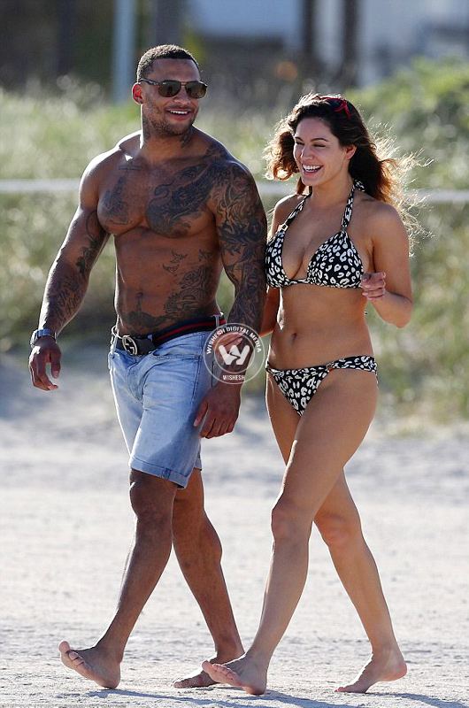 Kelly Brook David McIntosh enjoys day out