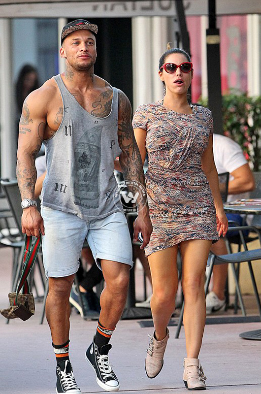 Kelly Brook David McIntosh enjoys day out