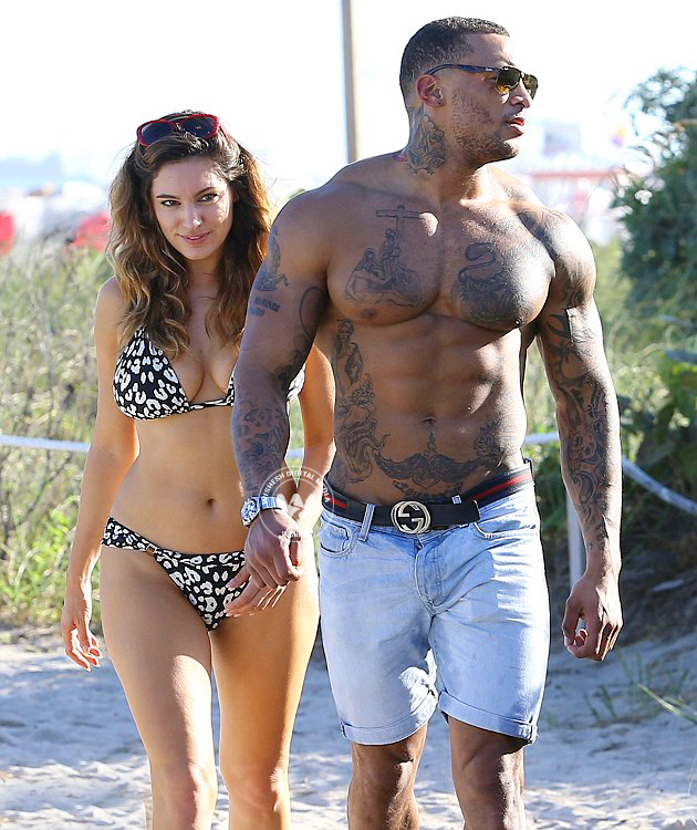 Kelly Brook David McIntosh enjoys day out