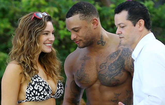 Kelly Brook David McIntosh enjoys day out