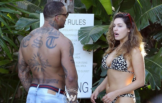 Kelly Brook David McIntosh enjoys day out