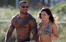 Kelly Brook David McIntosh enjoys day out