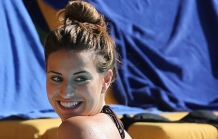 Ferne McCann showering bikini Stills