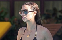 Ferne McCann showering bikini Stills