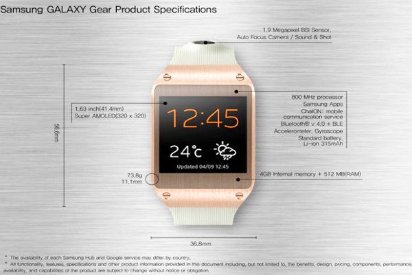 Samsung Galaxy Gear Smart Watch