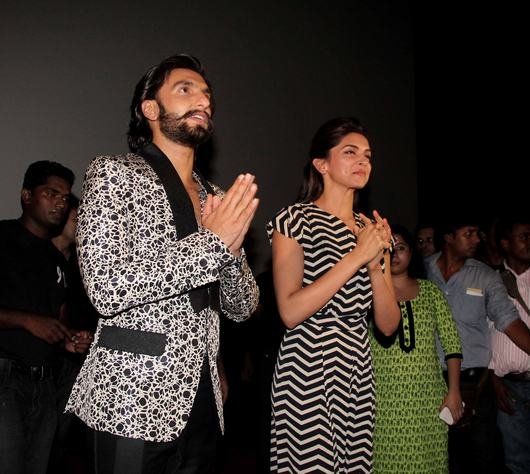 Ranveer Singh and Deepika at Ram Leela Movie