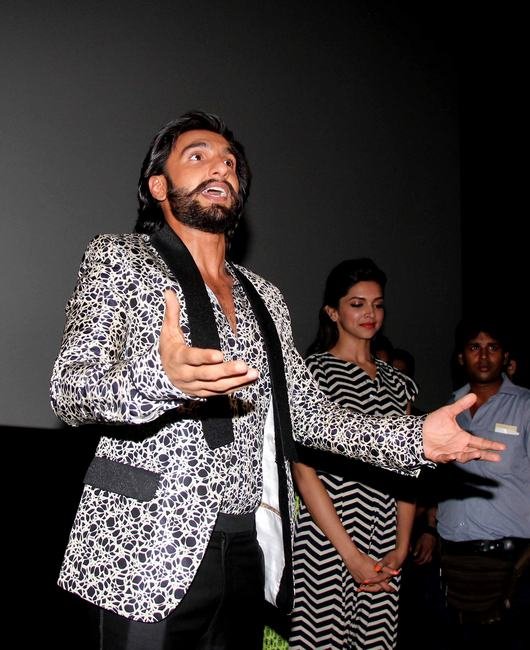 Ranveer Singh and Deepika at Ram Leela Movie