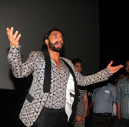 Ranveer Singh and Deepika at Ram Leela Movie