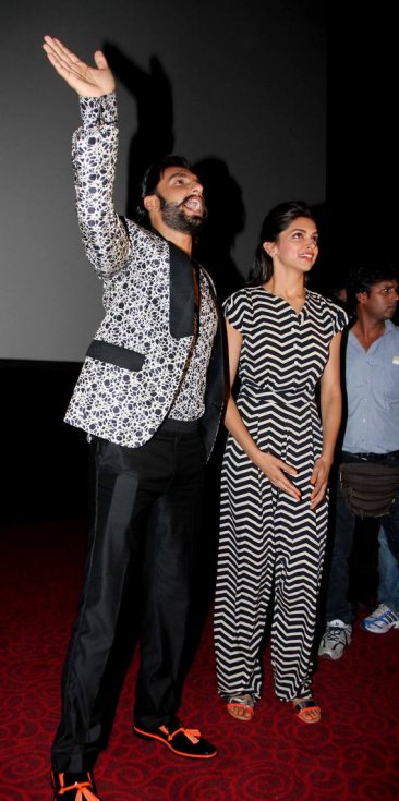 Ranveer Singh and Deepika at Ram Leela Movie
