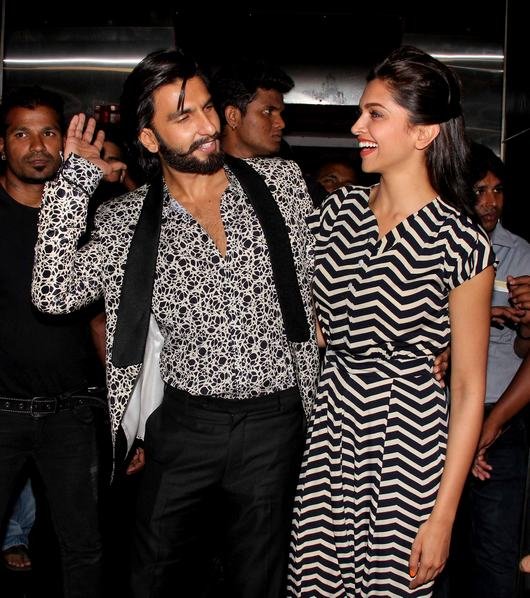 Ranveer Singh and Deepika at Ram Leela Movie