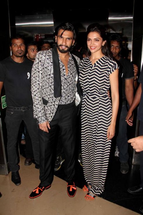 Ranveer Singh and Deepika at Ram Leela Movie