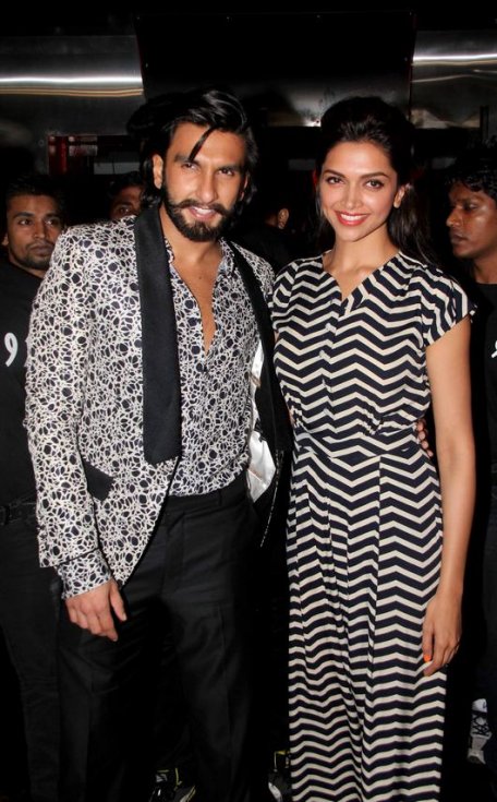 Ranveer Singh and Deepika at Ram Leela Movie