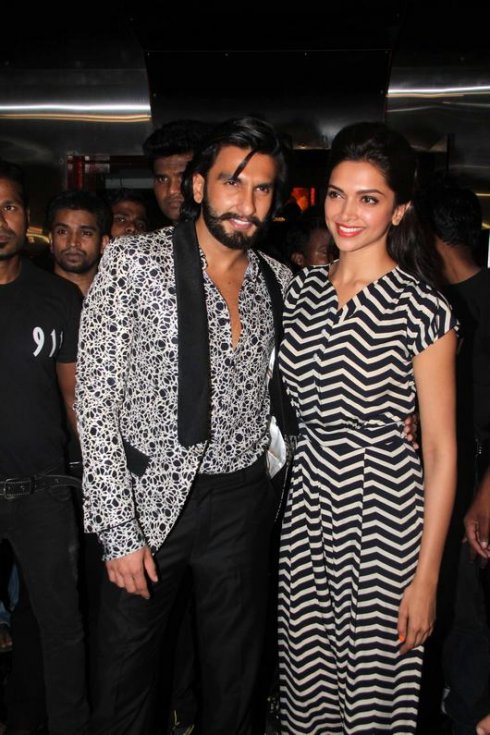 Ranveer Singh and Deepika at Ram Leela Movie
