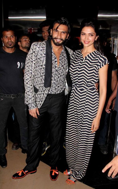 Ranveer Singh and Deepika at Ram Leela Movie