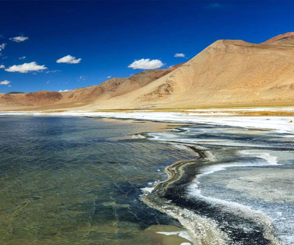 Tso Kar Lake in Ladakh, Jammu & Kashmir