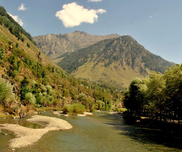 Spectacular natural beauty at Pahalgam, Kashmir