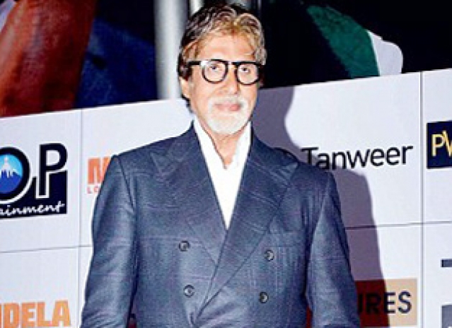 Big B at launch of Mandela: Long Walk to Freedom in Mumbai, India