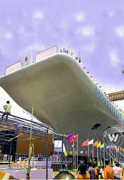 INS Vikrant Hits The Waters