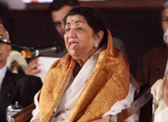 Lata Mangeshkar honored by Modi