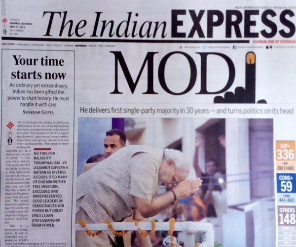 Most Creative Newspaper Headlines on Modi