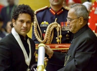 Sacin Tendulkar recieves Bharat Ratna