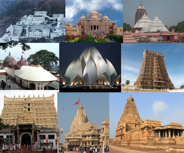 Iconic temples in India