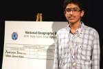 2017 New Jersey National Geographic Bee, Veda Bhattaram, indian origin wins 2017 new jersey national geographic bee, Indian naval officer