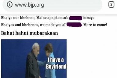 BJP Website Hacked, Memes Making Fun of PM Modi Posted