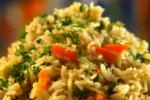 brown pulao dish, brown pulao dish, healthy brown rice pulao recipe, Dry peas chaat recipe