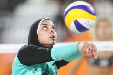 Hijab won’t keep me from sport, says Egyptian beach player