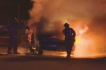 Driver Killed, Cincinnati, driver dies in car flame, Ohio top story