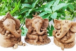 how to make ganesha with modelling clay, how to make ganesha with clay step by step, how to make eco friendly ganesh idol from clay at home, Eco friendly