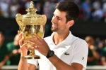 Novak Djokovic wins Wimbledon, Novak Djokovic Beats Roger Federer, novak djokovic beats roger federer to win fifth wimbledon title in longest ever final, Novak djokovic