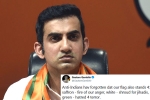 gautam gambhir turns politician, gautam gambhir about people shaming Indian flag, forget jail gautam gambhir s suggestion for indian flag shamers, Indians abroad