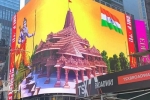 Times Square, temple, why is a giant lord ram deity appearing on times square and why is it controversial, Times square